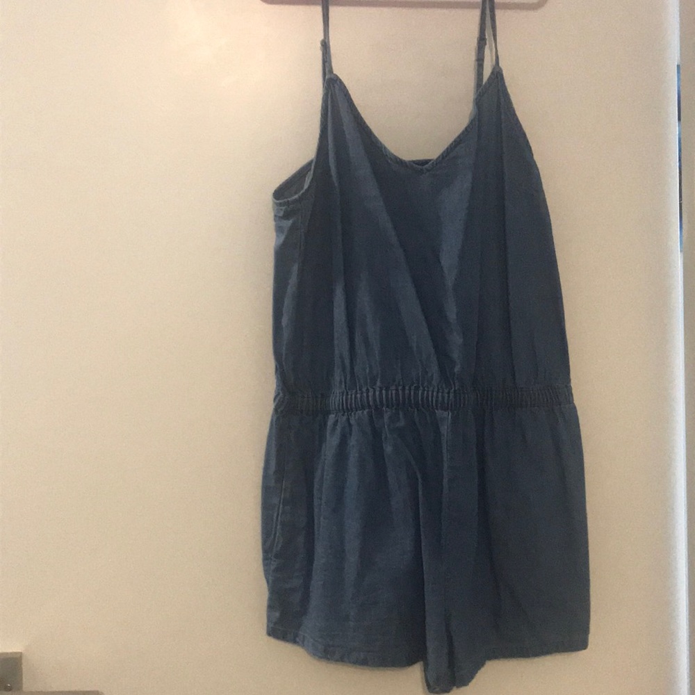 Denim romper